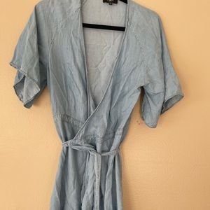 Seven for all man kind denim wrap dress